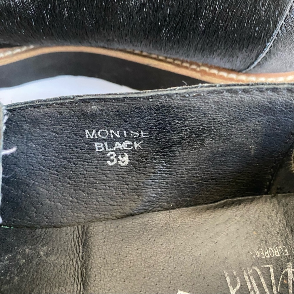 Azura Black Italian Loafer Size 8 Made in Italy - Picture 7 of 15